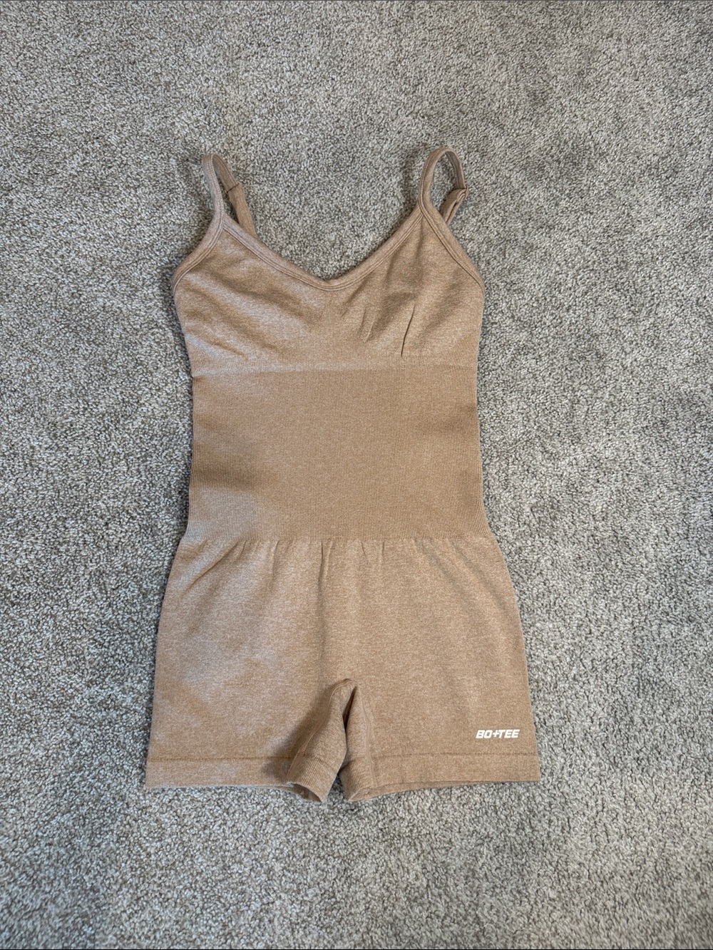 Bo+Tee Beige Romper